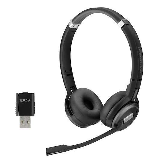 EPOS IMPACT SDW 5061 Duo DECT Headset inkl. D1 USB DECT Dongle, USB-A Ladekabel und Tasche