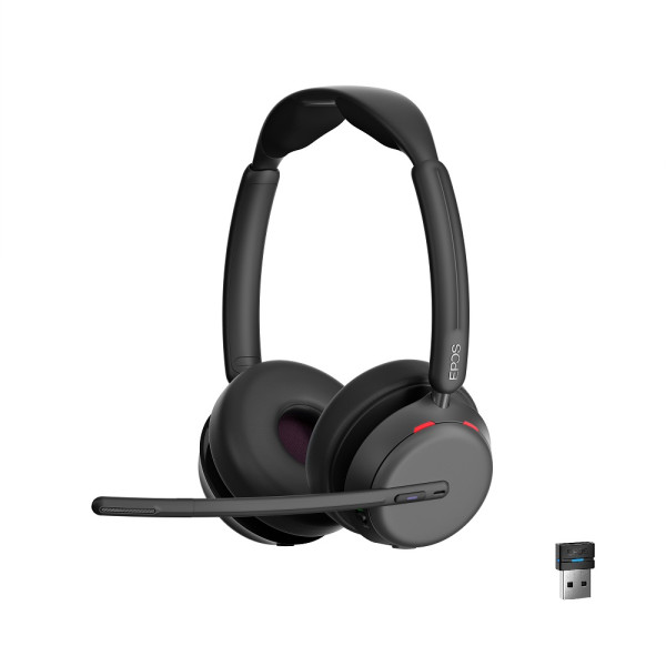 EPOS IMPACT 1060T ANC Teams Stereo Bluetooth Headset mit BTD 800 USB-A Bluetooth Dongle