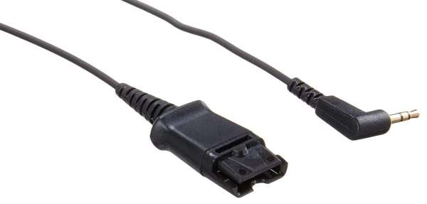 Poly Anschlusskabel QD auf 2,5mm Klinke Stecker z.B. Gigaset & Panasonic & Cisco SPA