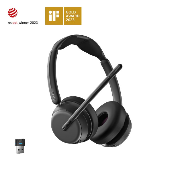 EPOS IMPACT 1060 ANC UC Stereo Bluetooth Headset mit BTD 800 USB-A Bluetooth Dongle