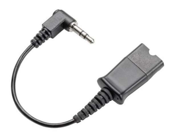 POLY MO300-IPHONE 4S Anschlusskabel QD zu 3,5mm Stereo Klinke für Alcatel S-Serie 8028s, 8058s, 8068
