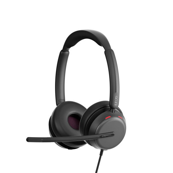 EPOS IMPACT 860 ANC UC USB-C Stereo Headset inkl. USB-A Adapter & Smart Call Control am Headset