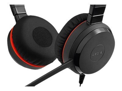 Jabra Evolve 30 II USB C/A & 3,5mm MS Teams Stereo Headset mit 3,5 mm Klinke & USB-C auf USB-A Adapt
