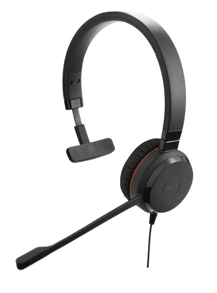 Jabra Evolve 20 SE USB C/A UC Mono Headset mit Kunstlederpolster & USB-C auf USB-A Adapter