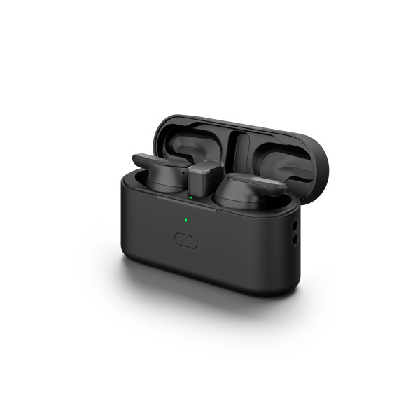 EPOS ADAPT E1 Black IPX5 Hybrid ANC Bluetooth Earbuds inkl. Ladecase & USB-C Dongle