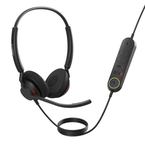 Jabra Engage 40 Stereo USB-A UC Inline Link Headset mit USB-A Stecker