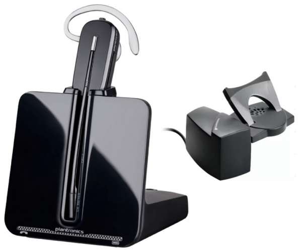 Poly CS540 + HL10 Lifter Konvertible DECT NC Headset mit Telefonhörerlifter für Festnetz.