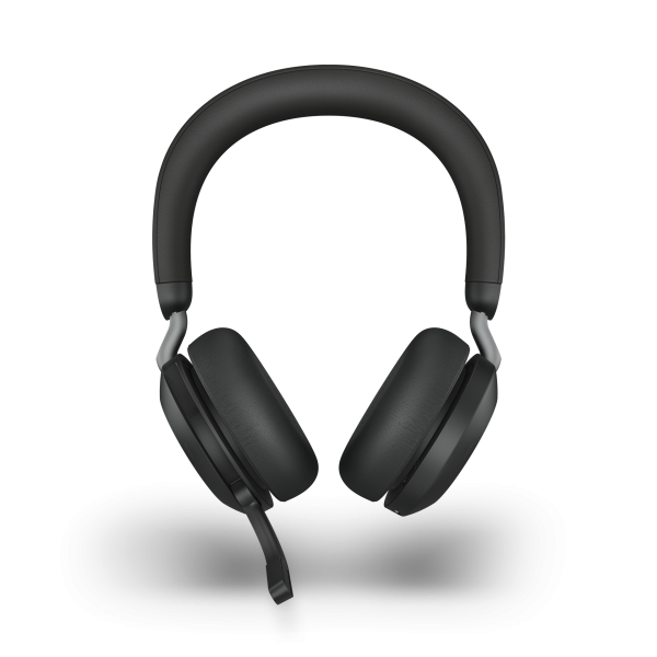 Jabra Evolve2 75 Link380a UC Stereo Stand ANC Black Bluetooth NC Headset inkl. Stand & Link 380 USB-