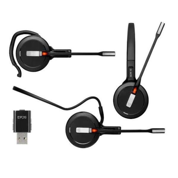 EPOS IMPACT SDW 5011 Mono 3in1 DECT Headset inkl. D1 USB DECT Dongle, USB-A Ladekabel und Tasche