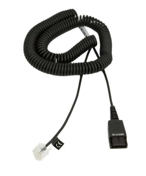 Jabra 01-94 Anschlusskabel QD auf RJ45 spiral 0,5 - 2 Meter z.B. für OpenStage