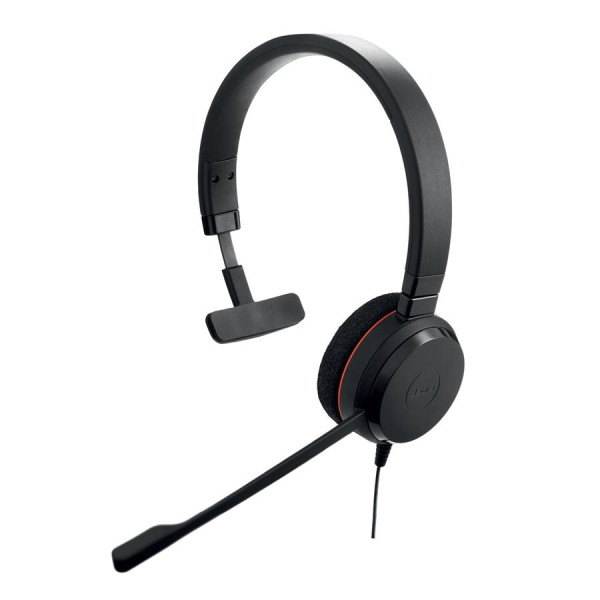 Jabra Evolve 20 USB C/A UC Mono Headset mit USB-C auf USB-A Adapter