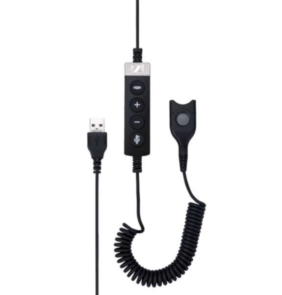 EPOS USB-ED CC 01 UC & MS USB-Adapterkabel mit In-Line Call Control zertifiziert für Skype for Busin