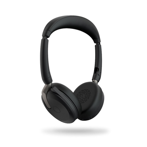 Jabra Evolve2 65 Flex Stand Link380a UC Stereo "Fold" Bluetooth ANC Headset inkl. Wireless Ladepad &