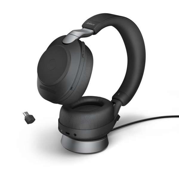 Jabra Evolve2 85 Link380c UC Stereo Stand Black ANC Bluetooth NC Headset inkl. Deskstand & Link 380