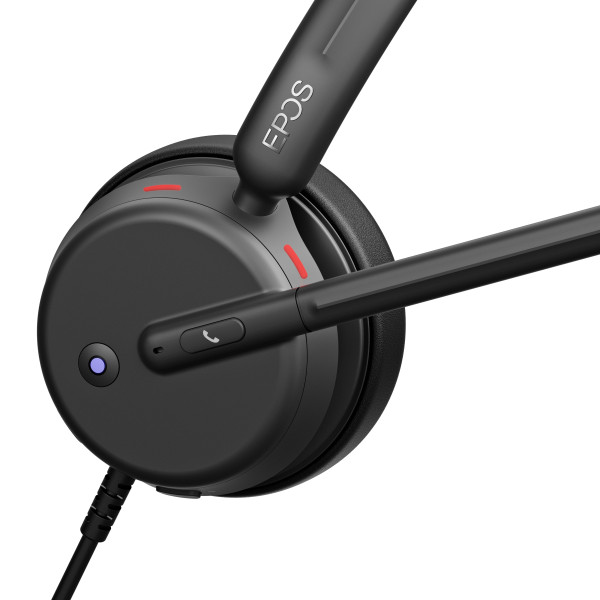 EPOS IMPACT 430T UC Teams USB-C Mono Headset inkl. USB-A Adapter & Smart Call Control am Headset