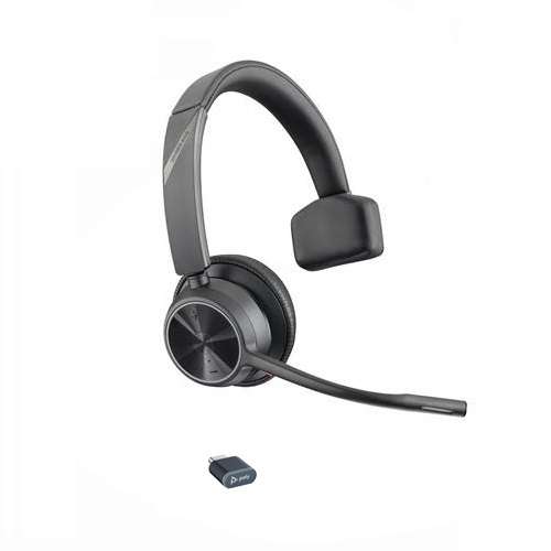 Poly Voyager 4310 UC-M Station USB-C Teams Mono Bluetooth Headset inkl. Ladeschale & BT700 USB-C Don