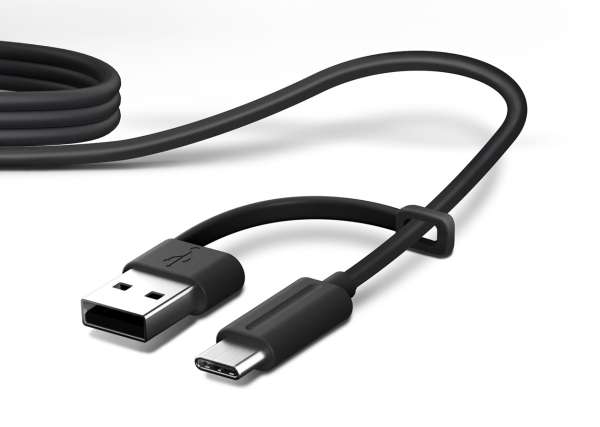 Jabra Evolve 20 USB C/A UC Stereo Headset mit USB-C auf USB-A Adapter