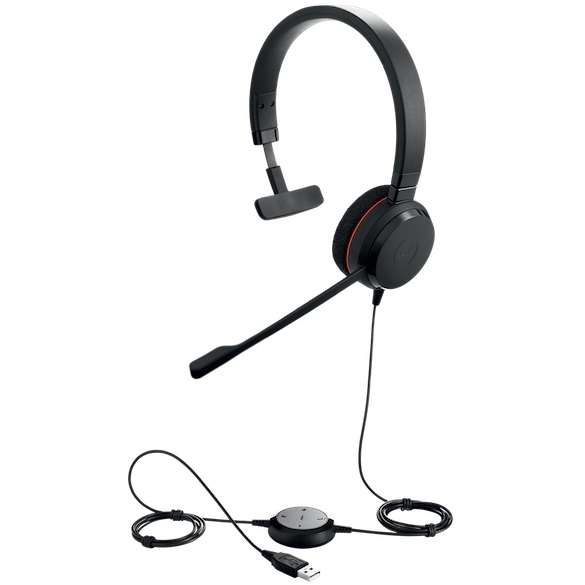 Jabra Evolve 20 MS Mono USB NC Headset mit CallControl für Microsoft
