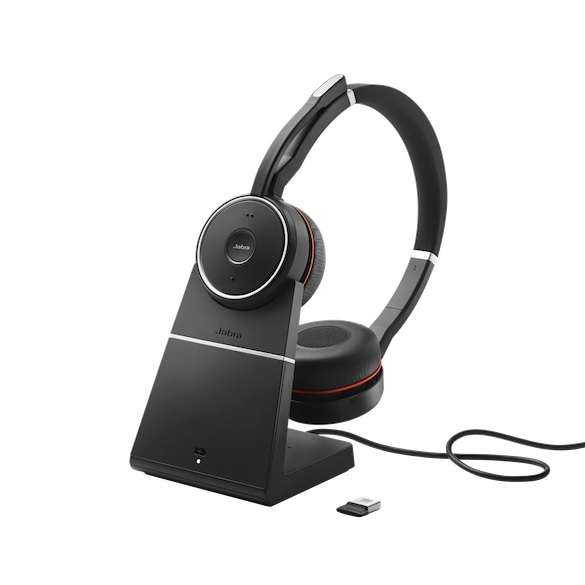 Jabra Evolve 75 SE Link380a UC Stand Duo ANC Bluetooth HS inkl. Ladestation & Link 380a Bluetooth US