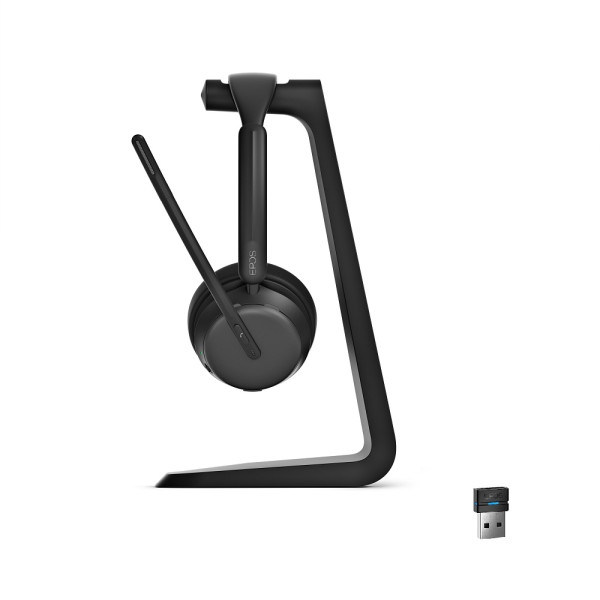 EPOS IMPACT 1061 ANC Stand UC Stereo Bluetooth Headset mit CH 40 Ladestation & BTD 800 USB-A Bluetoo