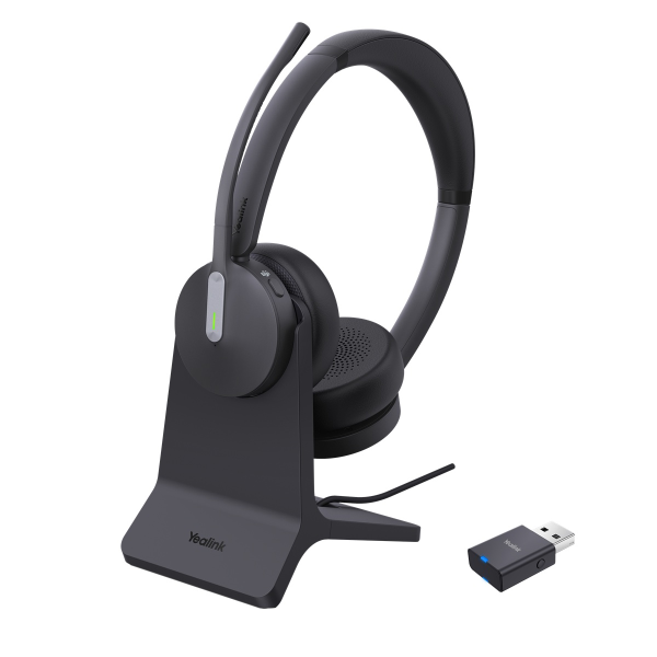 Yealink WH64 Hybrid Dual Stand Teams DECT/BT Headset inkl. Ladeständer & USB-A DECT Dongle