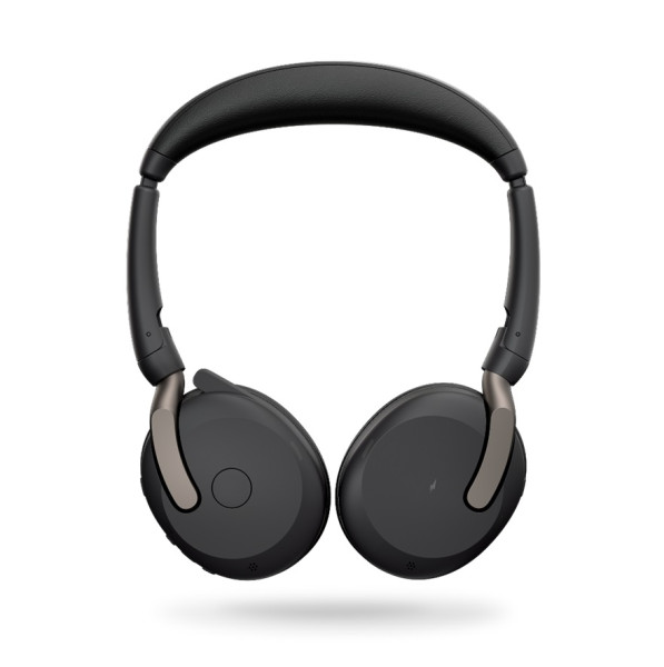 Jabra Evolve2 65 Flex Stand Link380a UC Stereo "Fold" Bluetooth ANC Headset inkl. Wireless Ladepad &