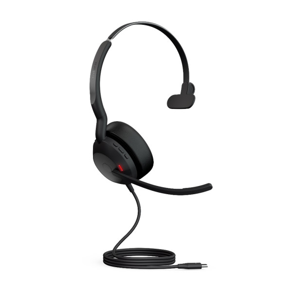 Jabra Evolve2 50 UC Mono USB-C Kabel & Bluetooth ANC Headset für UC