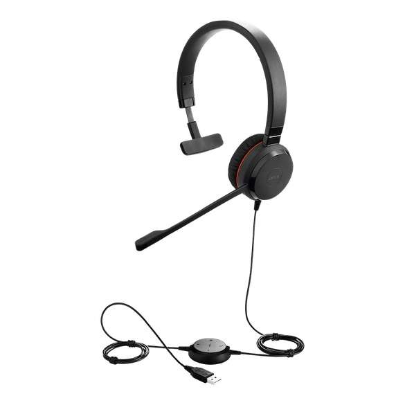 Jabra Evolve 30 II UC Mono USB & 3,5mm Klinke NC Headset mit CallControl