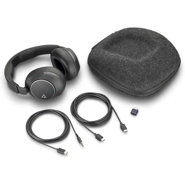 Poly Voyager Surround 80 UC USB-C ANC Over-Ear-Bluetooth-Headset inkl. BT700 USB-C BT Dongle