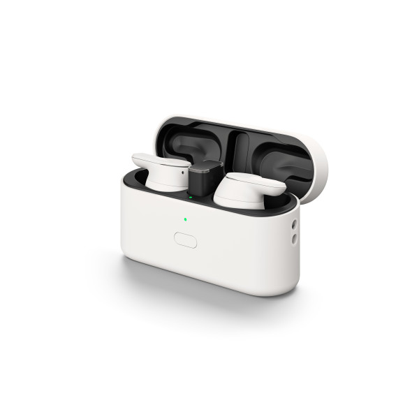 EPOS ADAPT E1 White IPX5 Hybrid ANC Bluetooth Earbuds inkl. Ladecase & USB-C Dongle