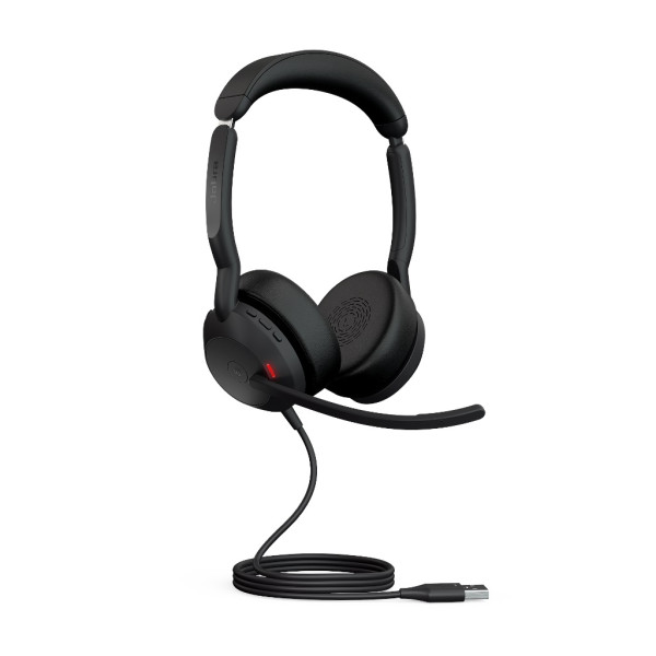 Jabra Evolve2 50 MS Stereo USB-A Kabel & Bluetooth ANC Headset für MS Teams