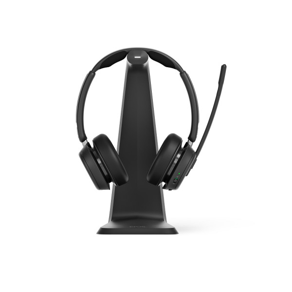 EPOS IMPACT 1061T ANC Stand Teams Stereo Bluetooth Headset mit CH 40 Ladestation & BTD 800 USB-A Blu