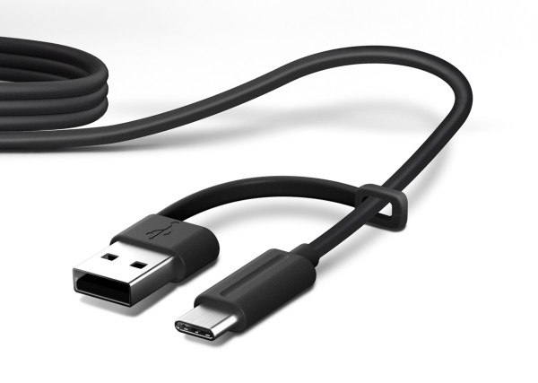 Jabra Engage 50 II Link USB C/A UC mit USB-C auf USB-A Adapter