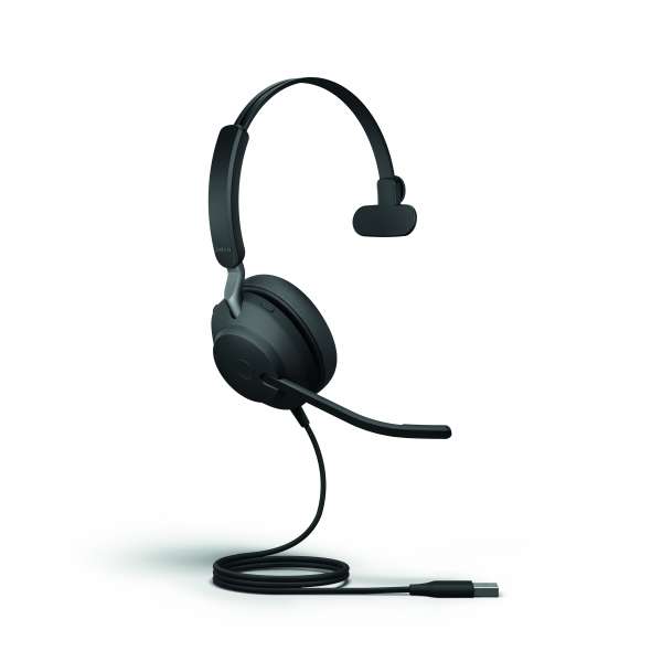 Jabra Evolve2 40 UC Mono USB-A NC Headset mit PNC, Busylight & CallControl-