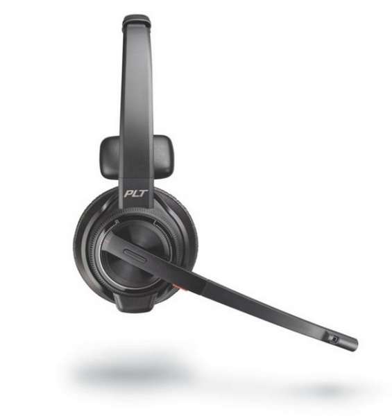 Poly Savi 8410 Office UC Mono DECT Headset für Tischtelefon, PC und Mobiltelefon für UC Zertifiziert